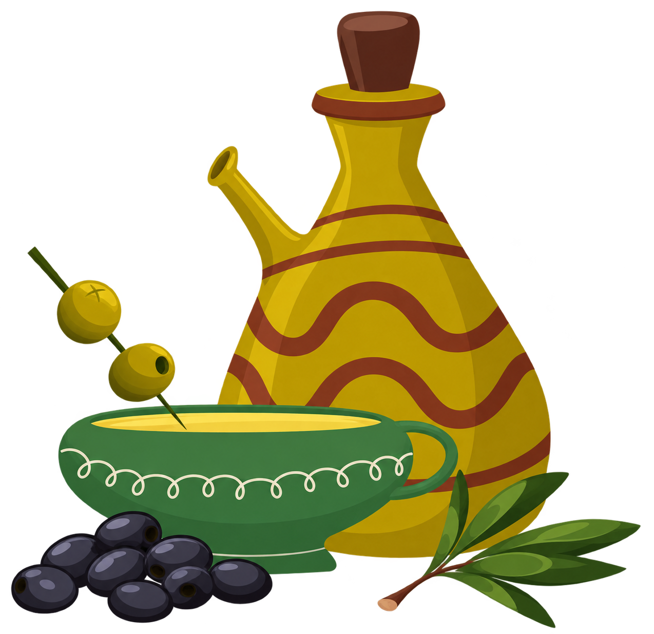 Zeytin Temalı Dekoratif